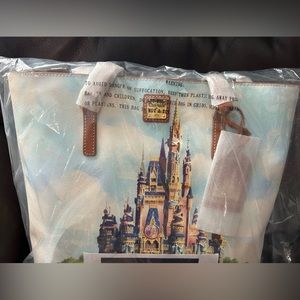 NWT Disney Dooney and Bourke 50th Anniversary Cinderella Castle Tote